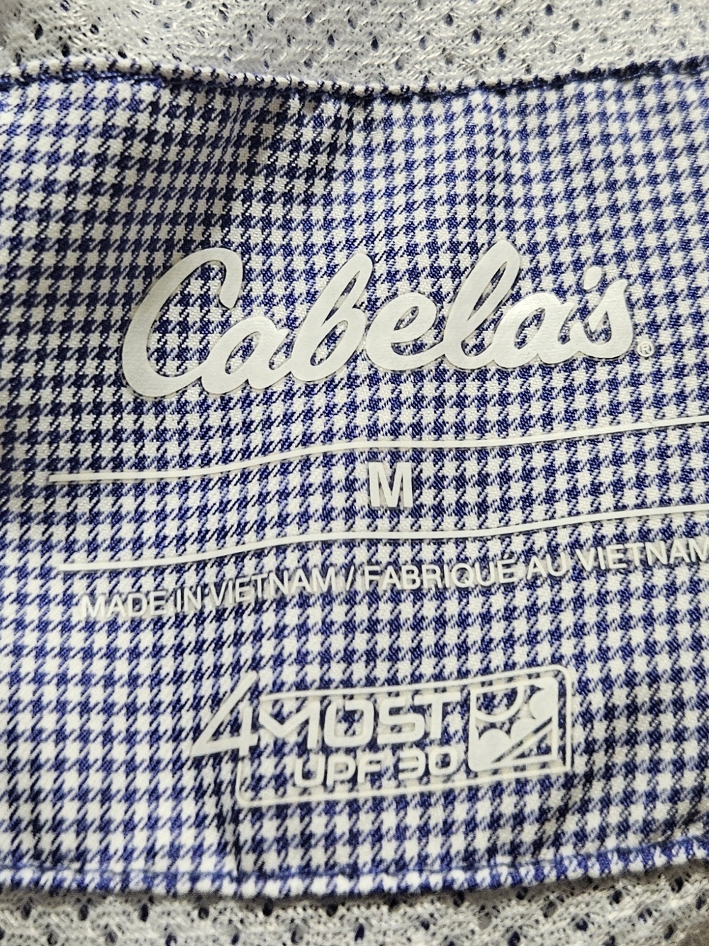 CABELAS mens long-sleeve fishing shirt SIZE MEDIUM COLOR BLUE LM21 - Picture 14 of 16